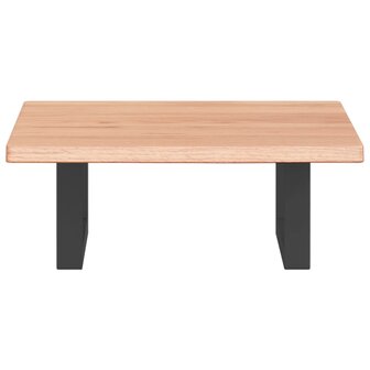 Badkamer wandschap staal en massief eikenhout 4