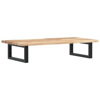 Badkamer wandschap staal en massief acaciahout 2