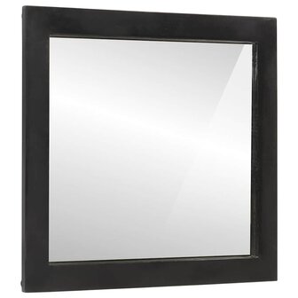 Badkamerspiegel 55x1x60 cm glas en massief mangohout 2