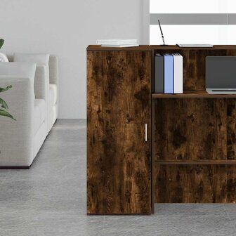 Opbergkast 40x45x103,5 cm bewerkt hout gerookt eikenkleur 3