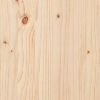 Eettafel O-frame 100x50x75 cm massief grenenhout en staal 9