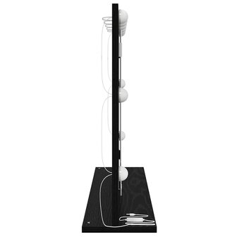 Make-up spiegel Rechthoekig Zwart Eiken 80 x 15 x 18 cm 5