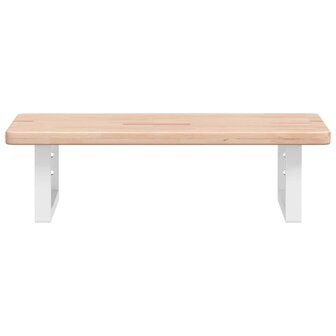 Badkamer wandschap staal en massief eikenhout 4