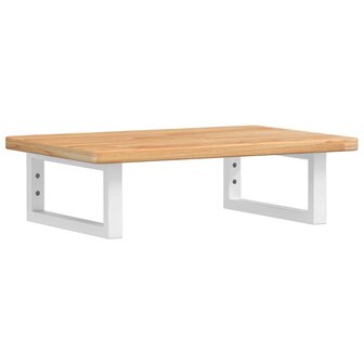 Badkamer wandschap staal en massief eikenhout 2