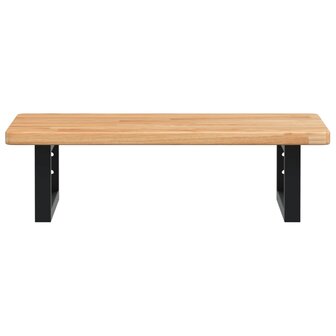 Badkamer wandschap staal en massief eikenhout 4