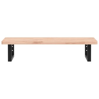 Badkamer wandschap staal en massief beukenhout 4
