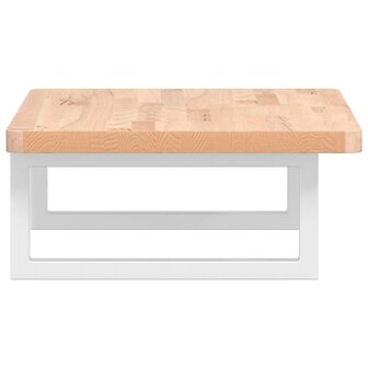 Badkamer wandschap staal en massief beukenhout 5