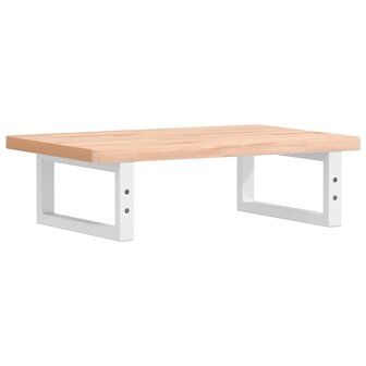 Badkamer wandschap staal en massief beukenhout 6
