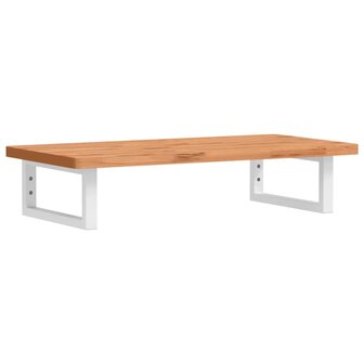 Badkamer wandschap staal en massief beukenhout 2