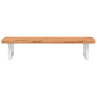 Badkamer wandschap staal en massief beukenhout 4