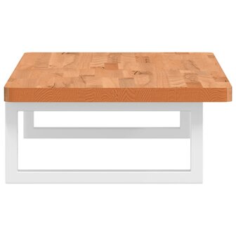 Badkamer wandschap staal en massief beukenhout 5