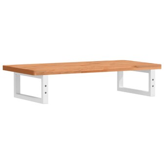 Badkamer wandschap staal en massief beukenhout 6