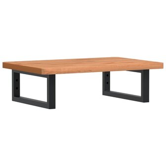 Badkamer wandschap staal en massief beukenhout 2