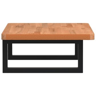 Badkamer wandschap staal en massief beukenhout 5