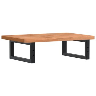 Badkamer wandschap staal en massief beukenhout 6