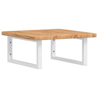 Badkamer wandschap staal en massief eikenhout 2