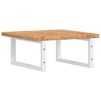Badkamer wandschap staal en massief eikenhout 6