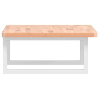 Badkamer wandschap staal en massief beukenhout 5