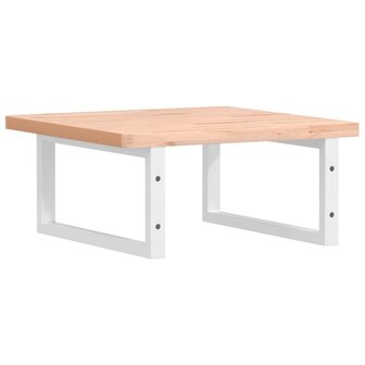 Badkamer wandschap staal en massief beukenhout 6
