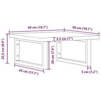 Badkamer wandschap staal en massief beukenhout 11