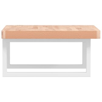 Badkamer wandschap staal en massief beukenhout 5