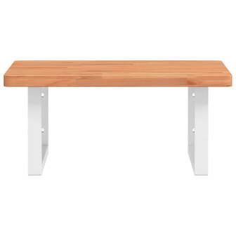 Badkamer wandschap staal en massief beukenhout 4