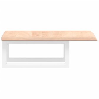 Badkamer wandschap staal en massief eikenhout 5