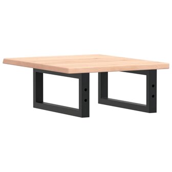 Badkamer wandschap staal en massief eikenhout 6