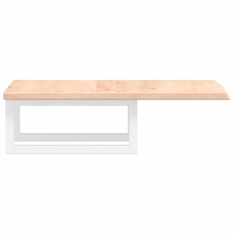 Badkamer wandschap staal en massief eikenhout 5