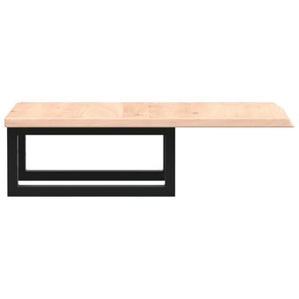 Badkamer wandschap staal en massief eikenhout 5
