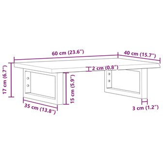 Badkamer wandschap staal en massief eikenhout 11