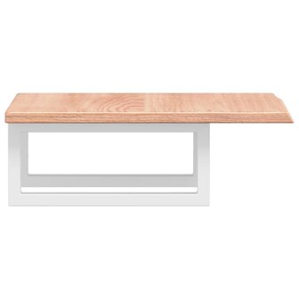 Badkamer wandschap staal en massief eikenhout 5