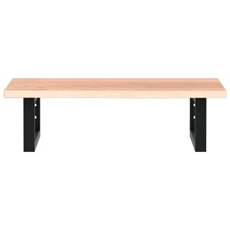 Badkamer wandschap staal en massief eikenhout 4