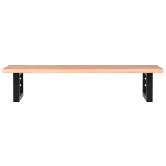 Badkamer wandschap staal en massief eikenhout 4