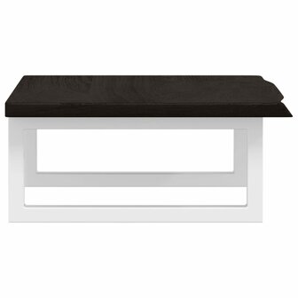 Badkamer wandschap staal en massief eikenhout 5