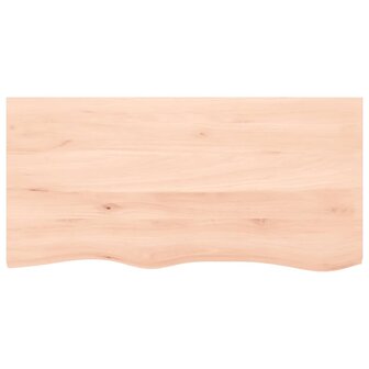 Badkamer wandschap staal en massief eikenhout 8