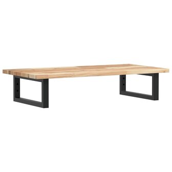 Badkamer wandschap staal en massief acaciahout 2