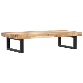 Badkamer wandschap staal en massief acaciahout 2