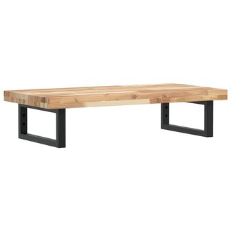 Badkamer wandschap staal en massief acaciahout 2
