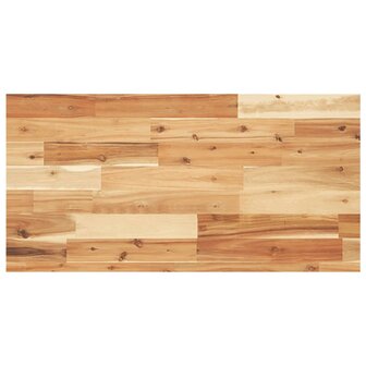 Badkamer wandschap staal en massief acaciahout 8