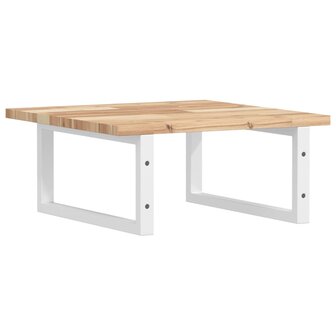 Badkamer wandschap staal en massief acaciahout 6