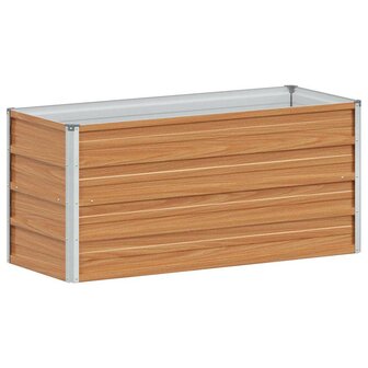 Verhoogde plantenbak Licht Bruin 100 x 40 x 45 cm 7