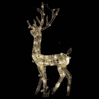 Kerstversiering rendier 140 LED&amp;apos;s 120 cm acryl warmwit 4