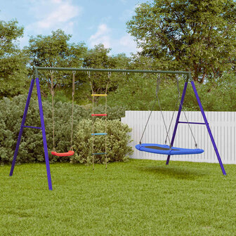 Schommelset met schommel, ladder en nestschommel 1