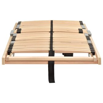 Lattenbodem Bruin 70 x 190 cm Massief beukenhout 2