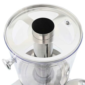 Dubbele sapdispenser roestvrij staal 2x8 L 7