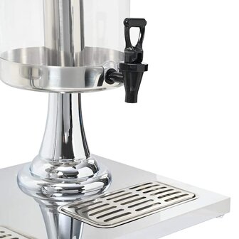 Dubbele sapdispenser roestvrij staal 2x8 L 8