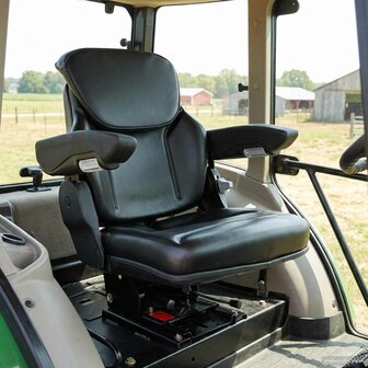 Tractorstoel met ophangingsysteem Zwart 60 x 58 x 72 cm 1