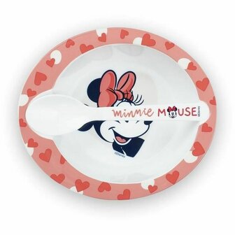 Kinderserviesset ThermoBaby Minnie Microwave Meal Set Bowl + Spoon 1
