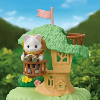 Playset Sylvanian Families Son and Baby Cat Latte - Secret Forest Adventure 6
